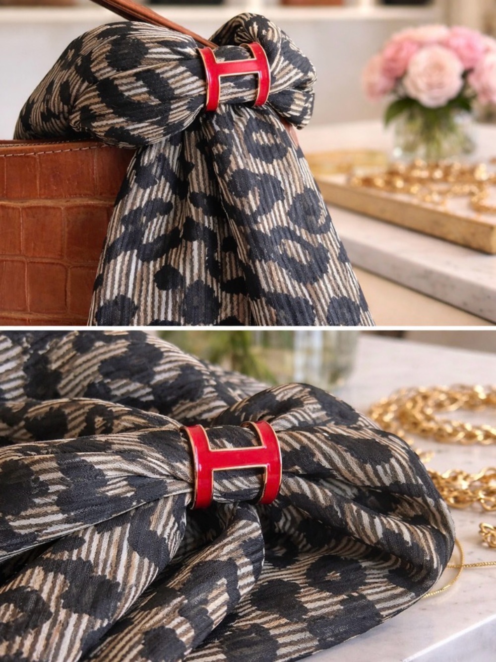 ✨ Chic H-Style Scarf Ring | Multiple Colors Available ✨